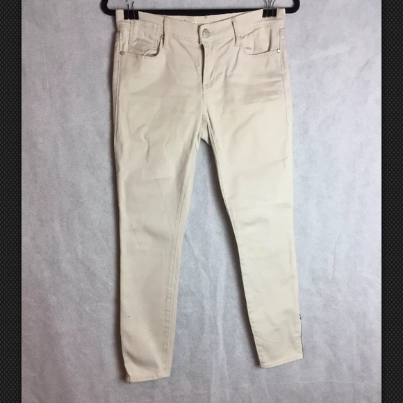 womens cream skinny jeans